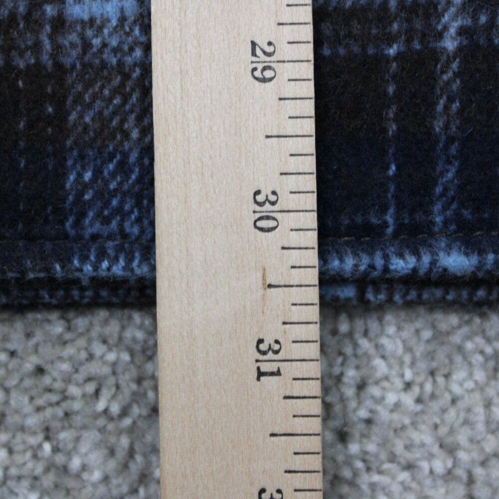 WeSC Flannel Shirt Jacket Mens 2XL Womens 3XL Blue/Brown Plaid Lined L/S Button - Picture 13 of 13
